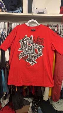 Vintage Y2K Southpole 'SP' Logo Tee Red